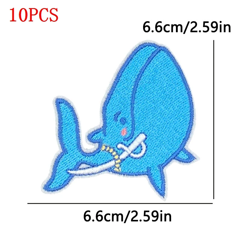 10 unids/set lindo Animal coser parches bordados para ropa niño gato perro hierro en parches parche termoadhesivo apliques insignias - imagen 5