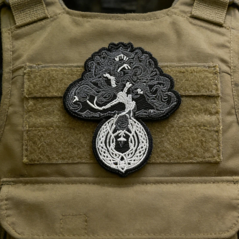 Parches bordados Vintage con diseño de árbol de la vida, parches de brazalete con gancho DIY para chaqueta de mochila, decoración de sombrero - imagen 2