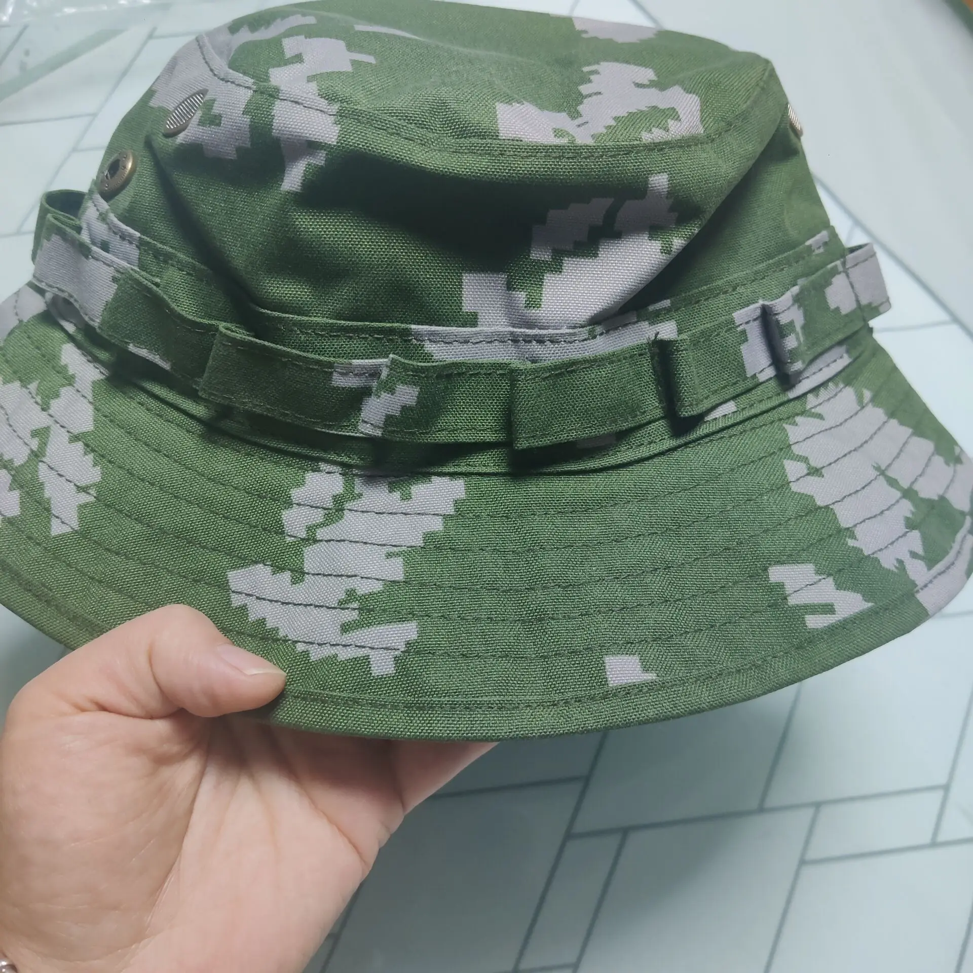 Ruso EMR amarillo floral/flor blanco SS-LETO sombrero de camuflaje verano al aire libre Camping protección solar Bennie sombrero para el sol - imagen 3