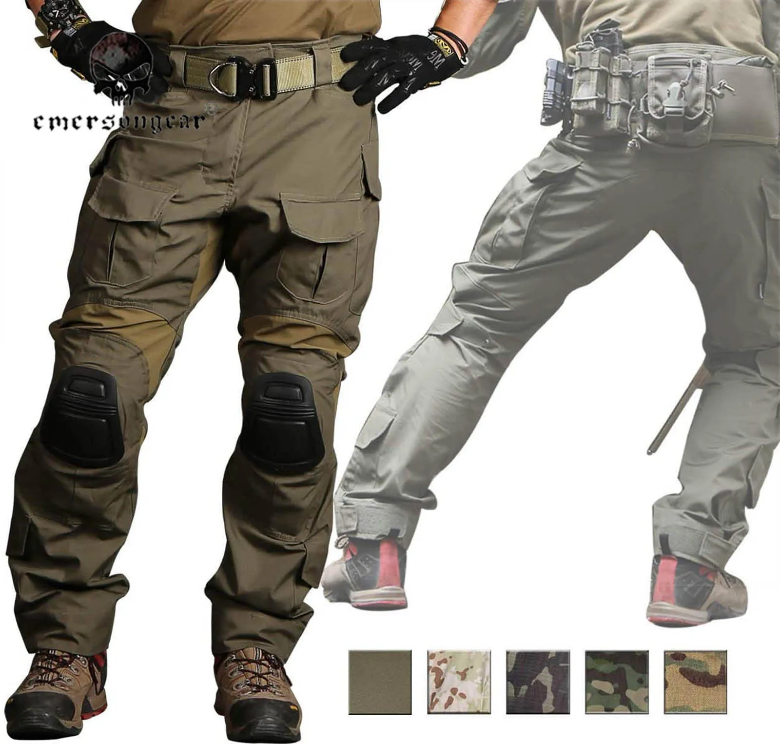 Pantalones tácticos EmersonGear G3 con protector de rodilla