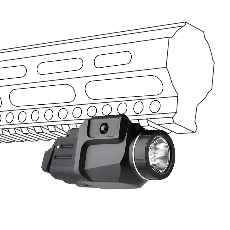 WADSN TR-7 X luz montada 800 lúmenes arma de caza linterna Airsoft incluye interruptores de paleta altos y bajos aptos para linterna de riel de 20mm - imagen 3
