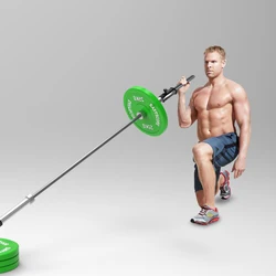 Barra en T con barra única para gimnasio, agarre de presión, barra de barra de 50mm, mango de Fitness para levantamiento de pesas, sentadillas, entrenamiento de fuerza de peso muerto