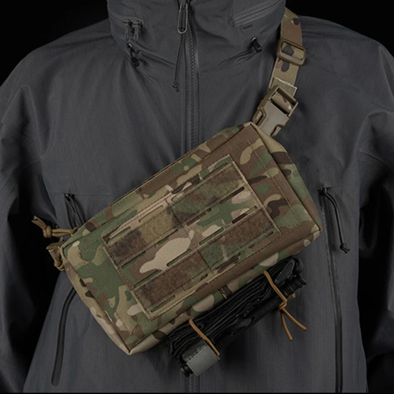 Bolsa táctica MOLLE, paquete de revistas de cintura, bolsa deportiva multifuncional para exteriores, bolsas de hombro de combate táctico - imagen 2