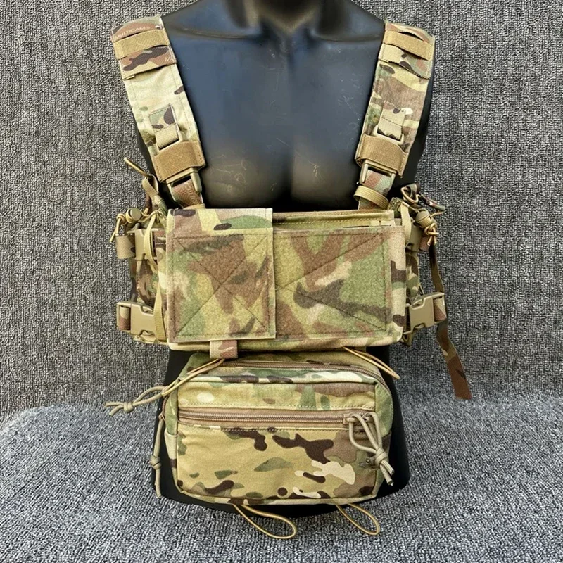 Equipo táctico MK3 para el pecho, chaleco de caza ligero Modular Airsoft, conjunto completo de bolsa magnética 5,56, Pantiball