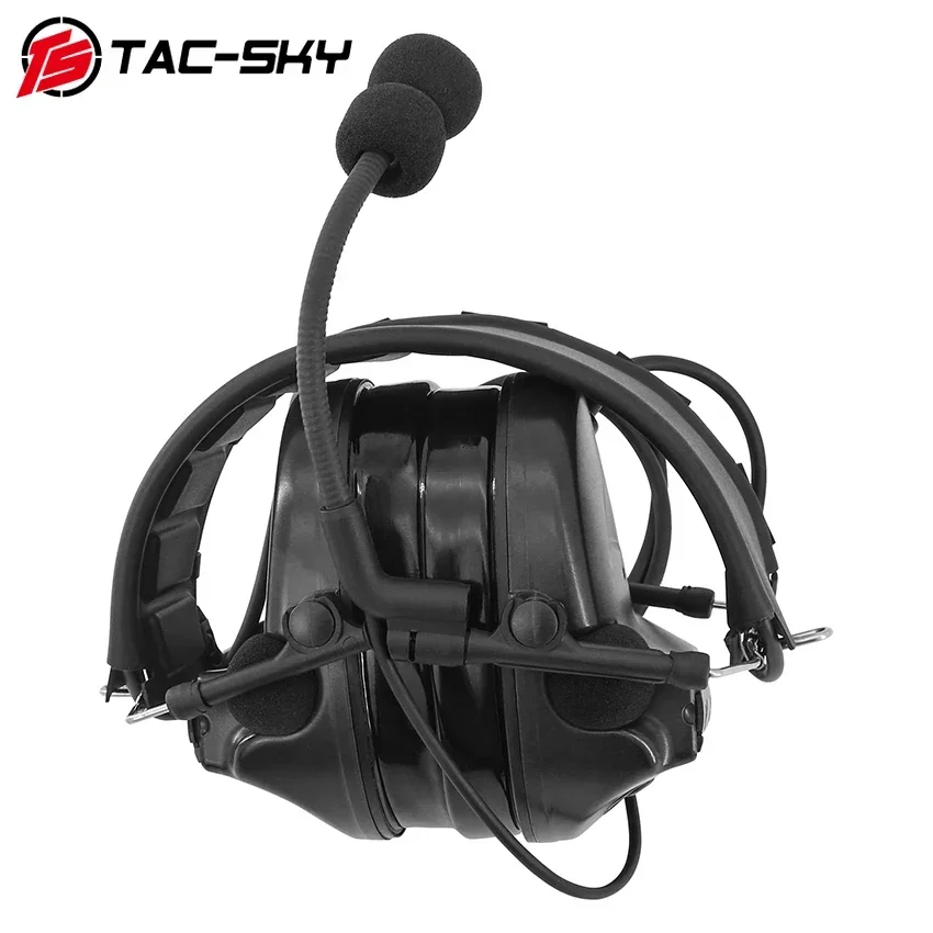 TS TAC-SKY TacticalC2 auriculares militares para disparar nueva diadema extraíble protección auditiva auriculares Airsoft y U94 PTT - imagen 3