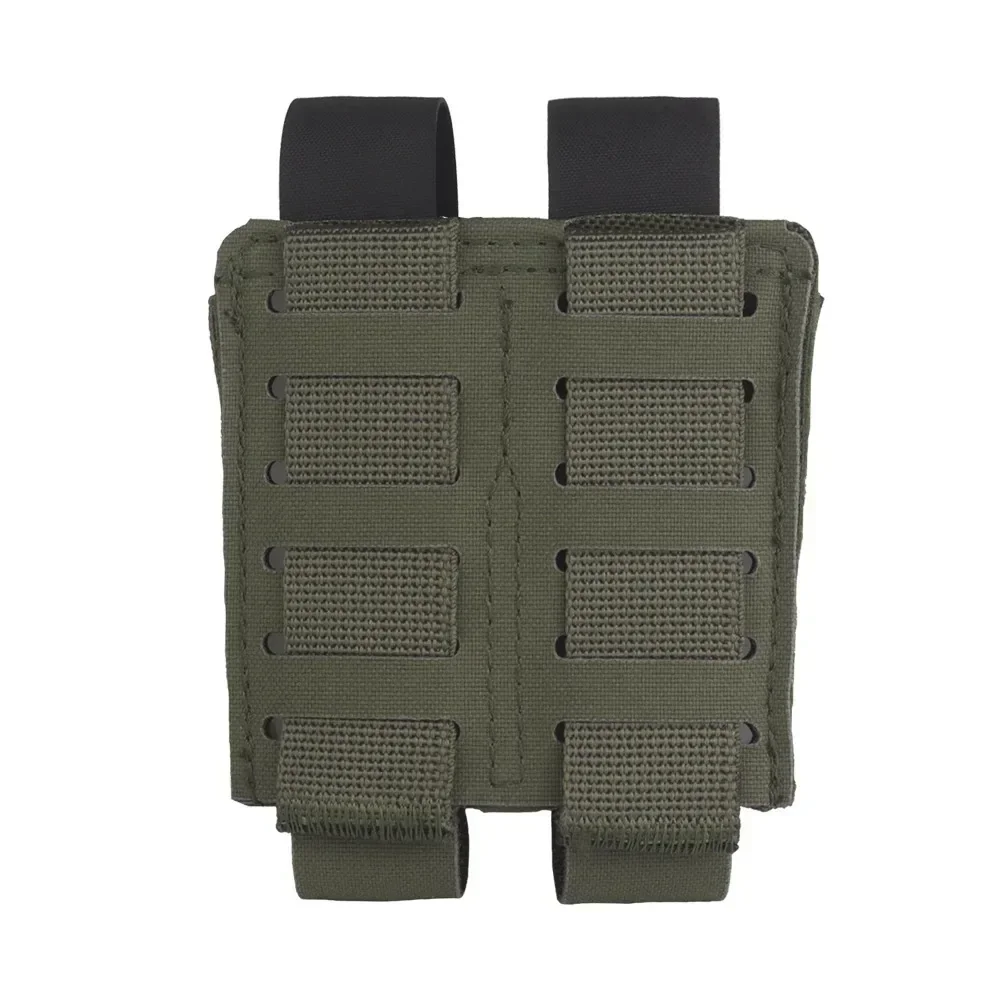 Bolsa doble Mag de 9MM estilo Agilit, bolsa para pistola Mag, funda para revista, portador MOLLE, chaleco de caza de liberación rápida, equipo de cinturón táctico - imagen 4