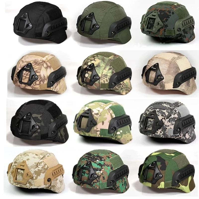 Cubierta táctica para casco, protección para exteriores, camuflaje, cubierta para cascos rápidos, funda para casco Mich - imagen 2
