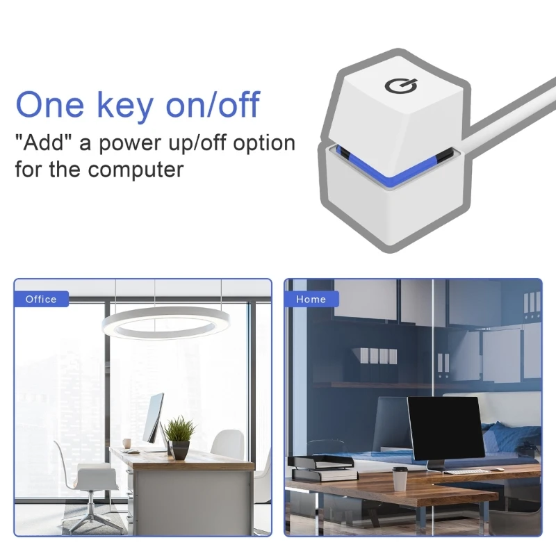Interruptor alimentación del ordenador escritorio, encendido externo, botón encendido/apagado 2m, portátil, envío - imagen 4