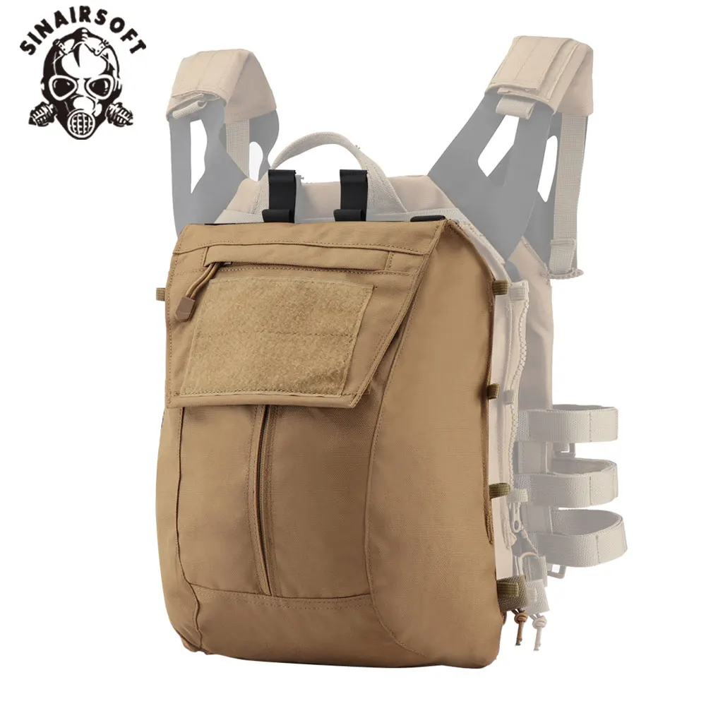 SINAIRSOFT-Chaleco táctico JPC de nailon 1000D de gran capacidad, portador de placa 2,0, bolsa de accesorios con bolsillos de malla internos con cremallera - imagen 3