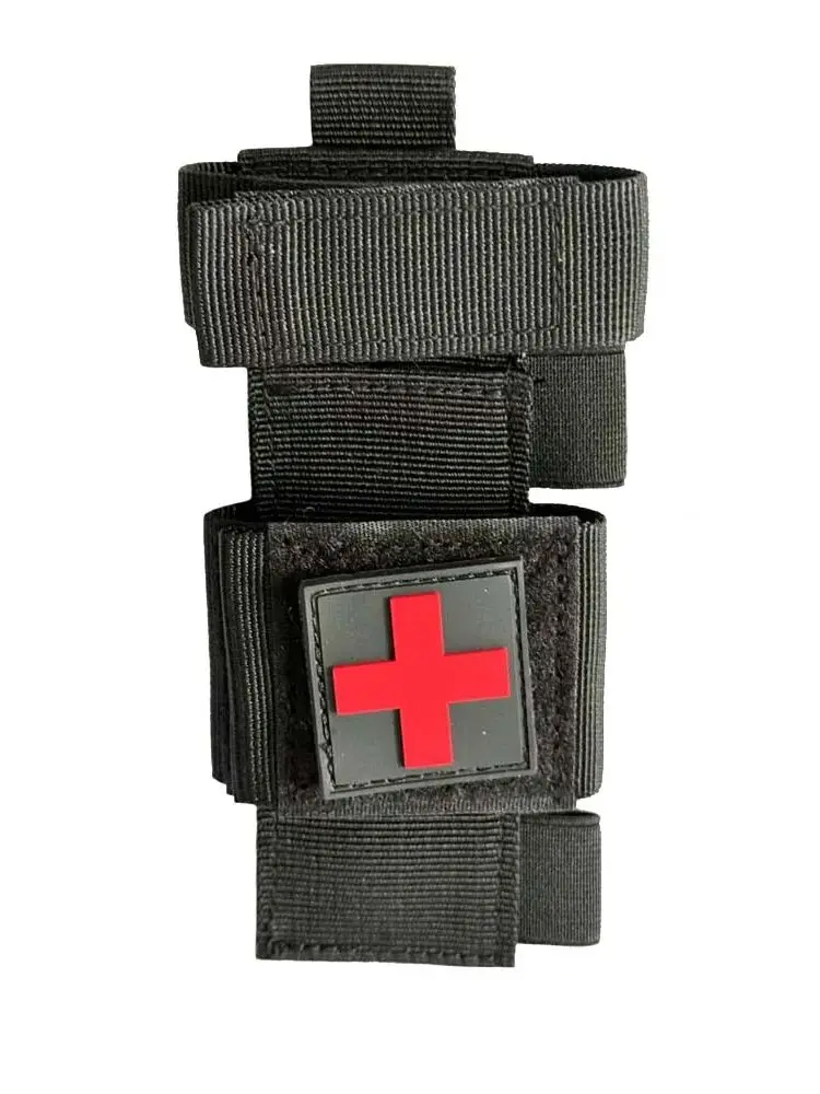 Bolsa táctica para tijeras médicas para acampar y escalar al aire libre, bolsa de almacenamiento de herramientas EDC, riñonera colgante MOLLE, riñonera deportiva para O - imagen 4