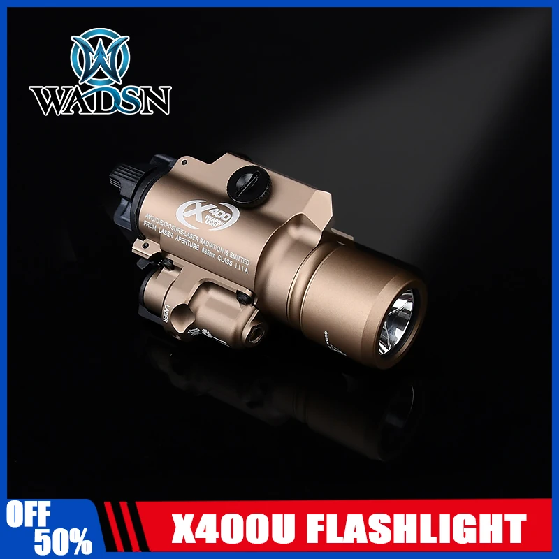 SF X400 Ultra linterna láser roja/verde colgante para pistola G17 Airsoft Scout Light 20mm Rail X300 luz de caza