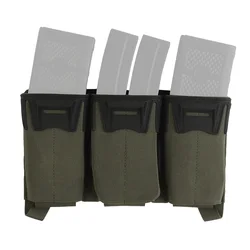 Bolsa táctica Triple Mag multicalibre para 9mm y rifle MOLLE