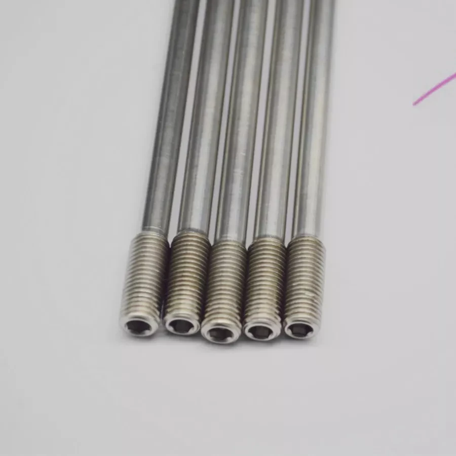 Tornillos de fijación de doble extremo, rosca de titanio 175-1,5, M10 x 1,25mm, 1 unidad - imagen 5