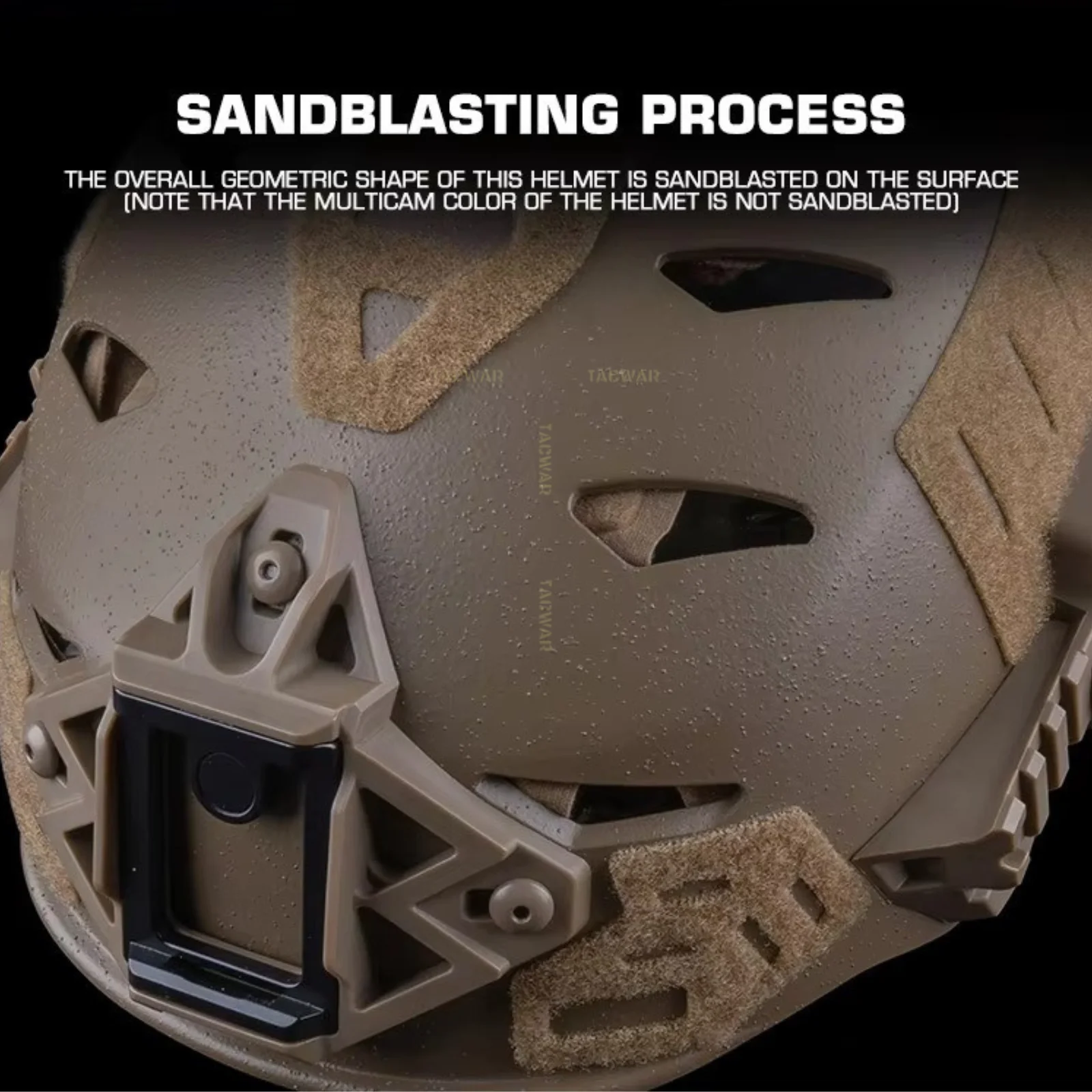 Casco de entrenamiento táctico Wendy 3,0 con almohadilla esponjosa doble, suspensión colgante, correa para la barbilla para caza Airsoft - imagen 2