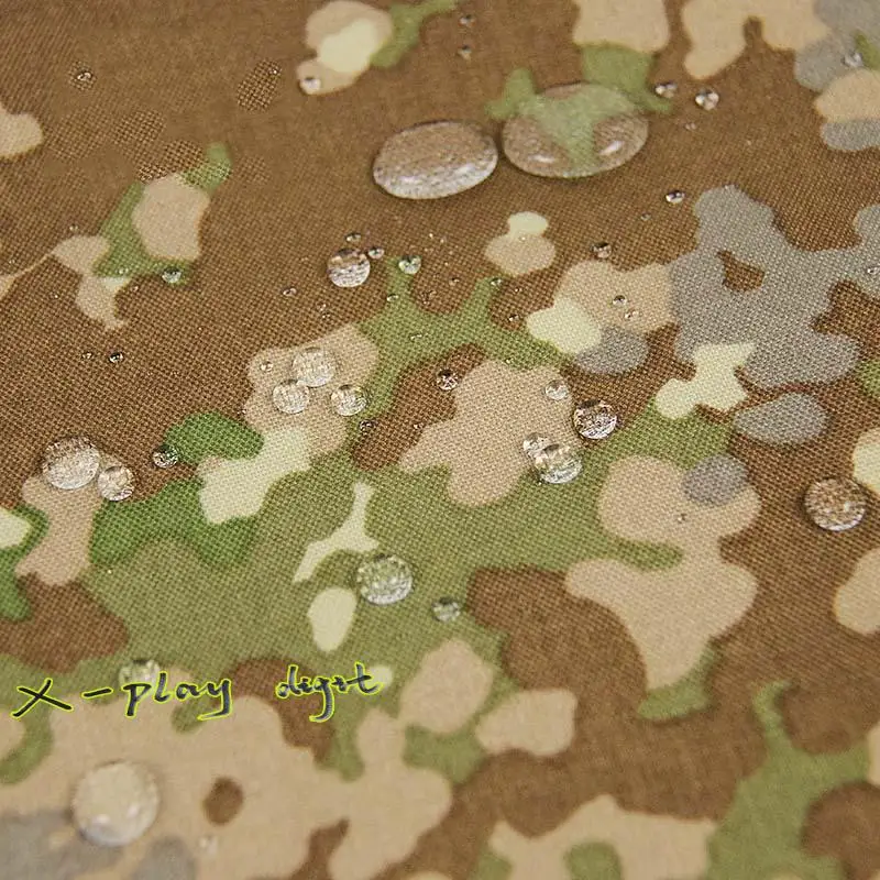 Bolsas de chaleco impermeables de nailon 500D táctico, Material DIY, tela, camuflaje manchado alemán - imagen 3