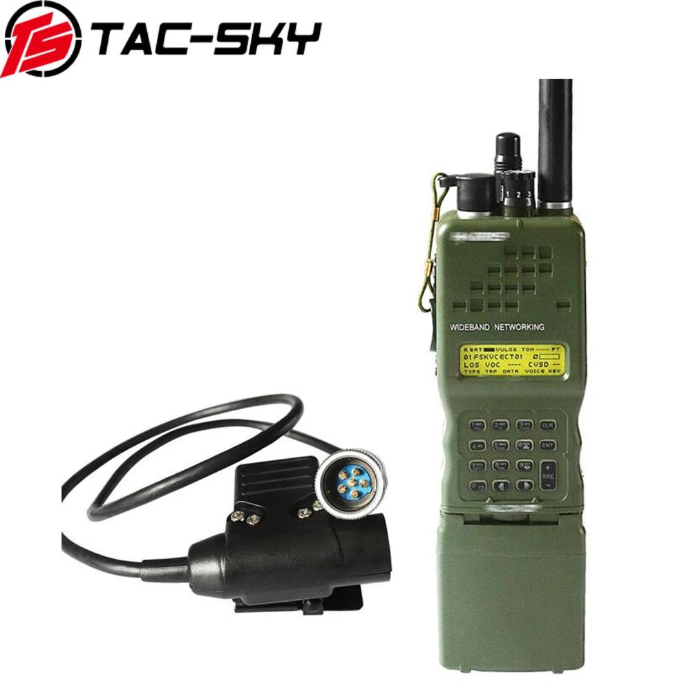 Radio militar Harris AN/PRC152 walkie-talkie con auriculares PTT