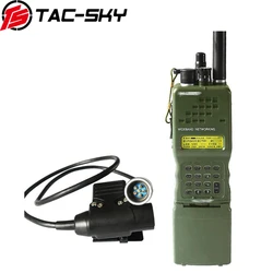 Radio militar Harris AN/PRC152 walkie-talkie con auriculares PTT