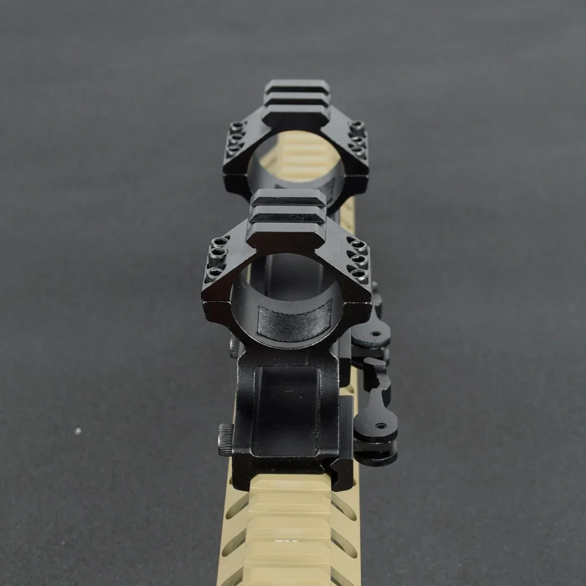 Montaje de alcance de una pieza de liberación rápida, 25,4mm/30mm, anillos duales, voladizo Picatinny QD, soporte Ar15 Ak 47 para caza - imagen 2