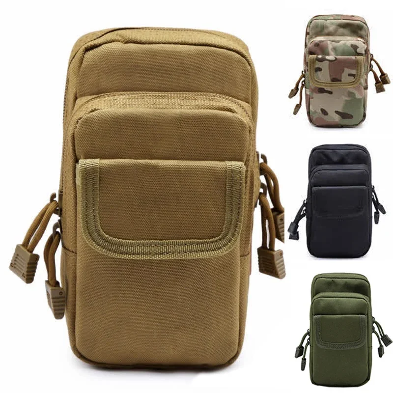 Bolsa táctica Molle EDC, bolso de doble capa, riñonera, bolsa para teléfono, accesorios para caza y Camping, bolsa de herramientas