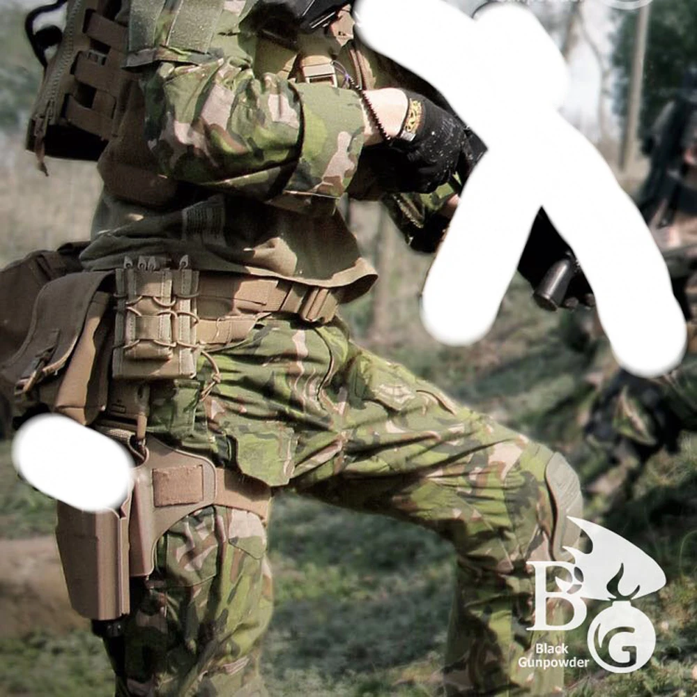 Traje de entrenamiento táctico al aire libre, pantalones de manga larga, traje de batalla, Serie de camuflaje - imagen 4