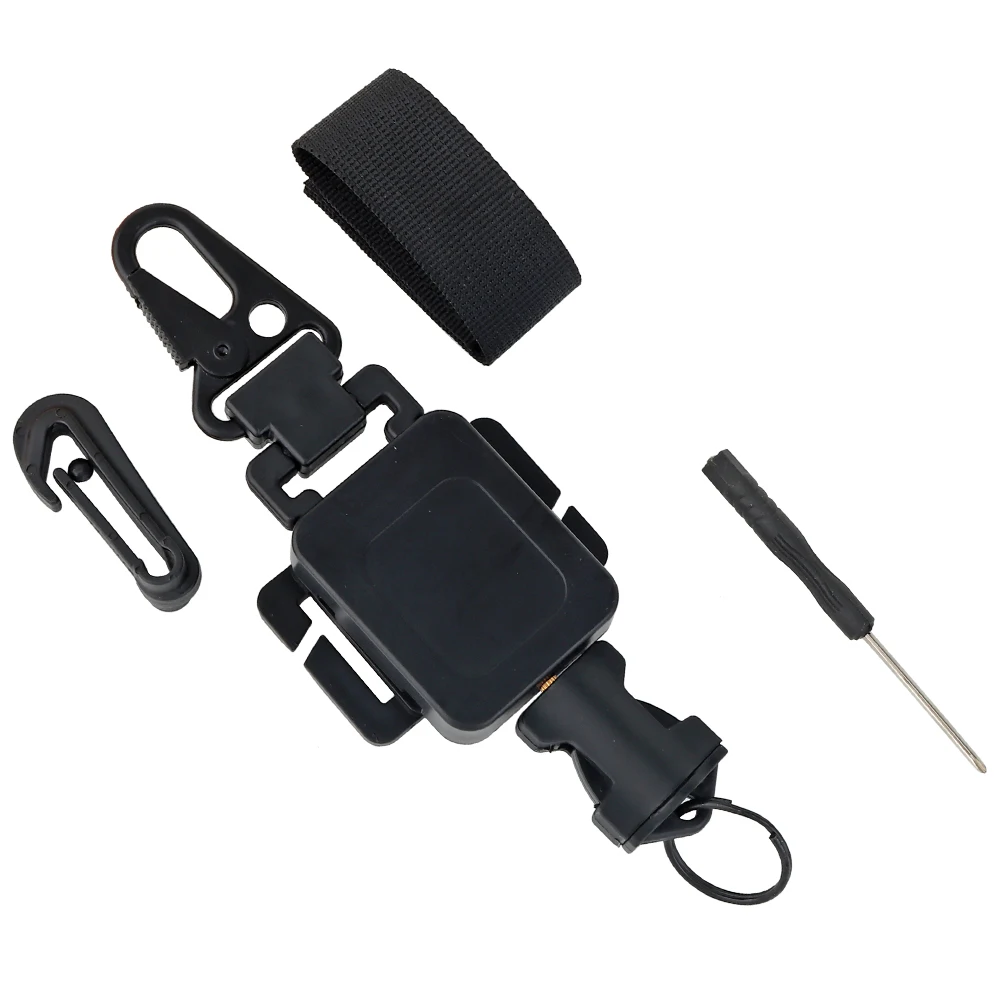 Mosquetón colgante telescópico multifuncional, accesorios para mochila, Retractor de cinturón, equipo táctico, mosquetón táctico - imagen 5