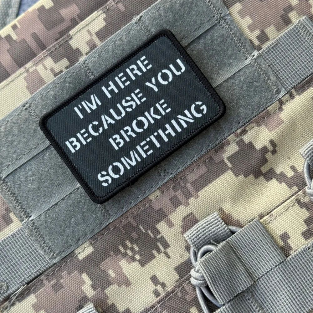 Parche táctico militar divertido impresión gancho y bucle para mochila