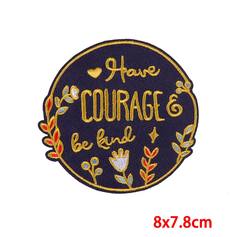 Parches de palabras positivas para ropa, parche Fusible para planchar en parches, parche bordado DIY, apliques en ropa - imagen 5
