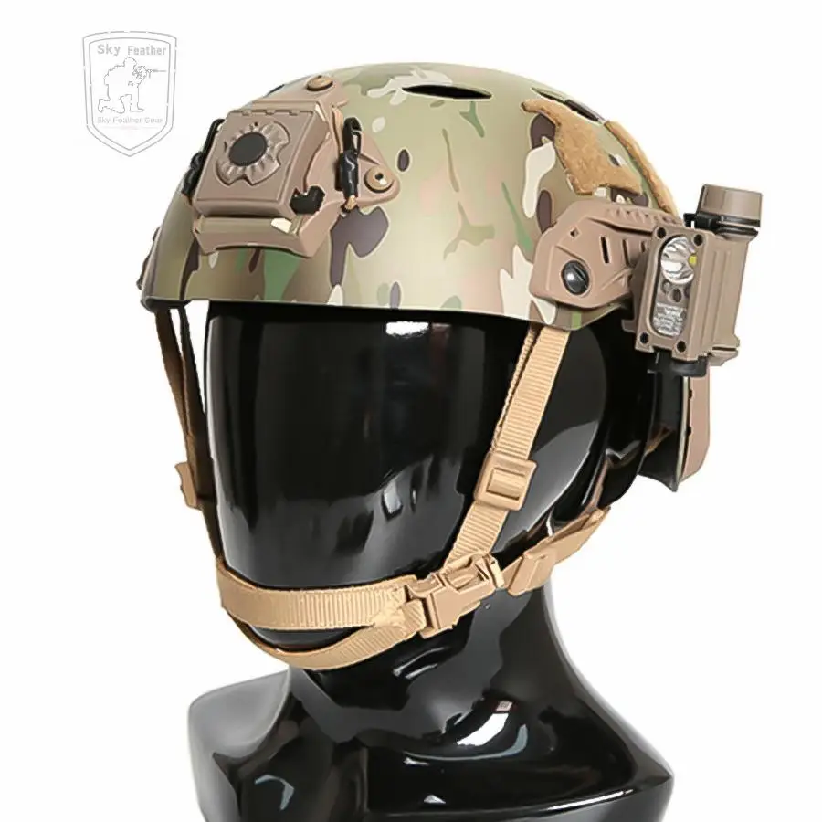 Luz de supervivencia compacta táctica FMA Gen 2 con correa para la cabeza, luz baja IR, señal intermitente de 3 colores, modelo TB1474 - imagen 5