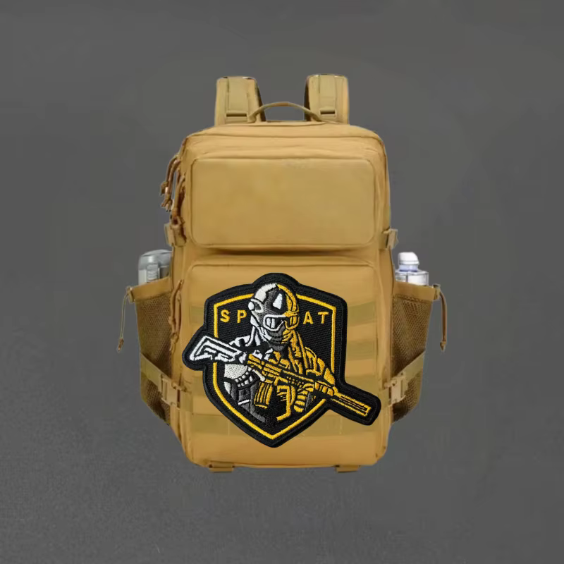 Parche bordado Chevron SPAT Warrior Soldier con velcro táctico