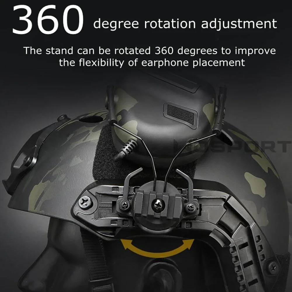 Auriculares tácticos con cancelación de ruido tipo casco táctico, accesorios de comunicación, protección auditiva, auriculares - imagen 4