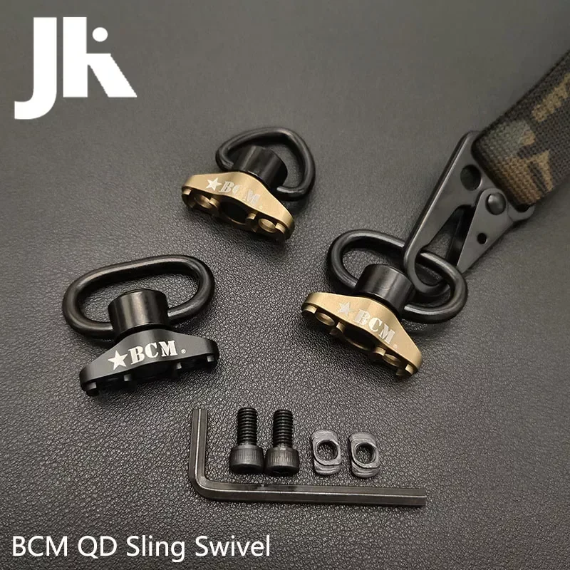 Adaptador giratorio táctico BCM QD, montaje en riel, correa de M-LOK, hebilla, botón de separación rápida, accesorios de caza Airsoft - imagen 5