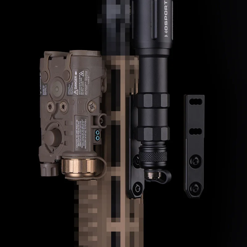 WOSPORT Base extensión linterna táctica para raíl Picatinny - imagen 3