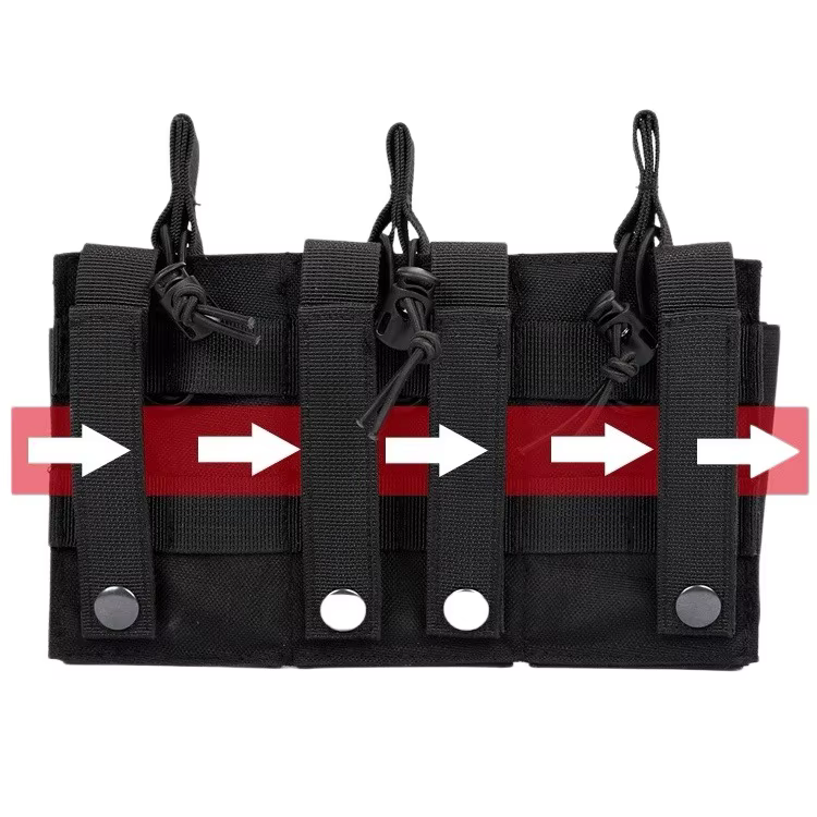 Bolsa porta cargadores MOLLE para M4 M16 AR AK caza universal - imagen 4