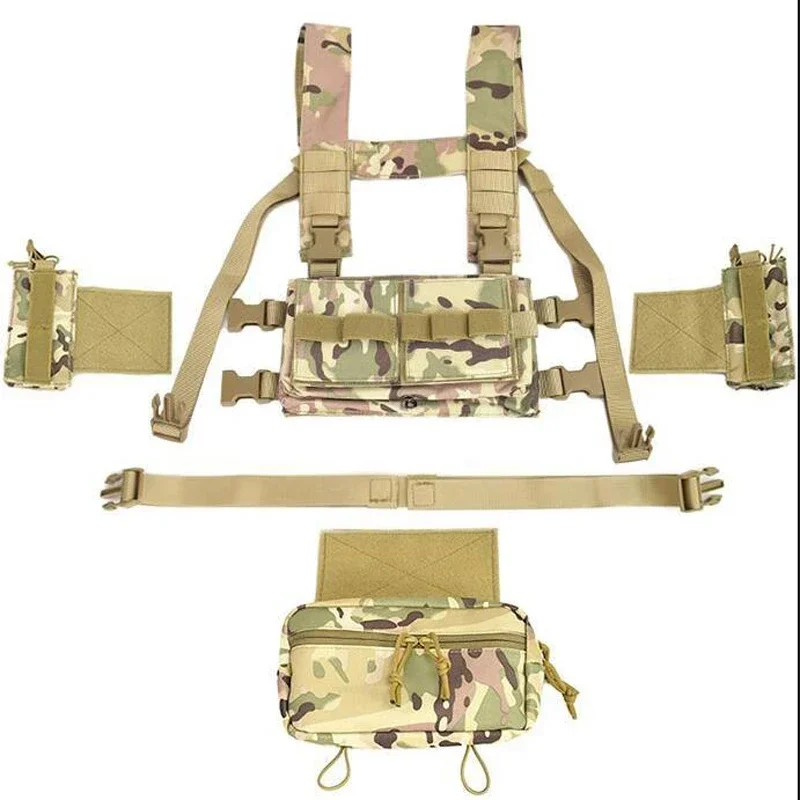Molle táctico MK3 pecho Rig Multicam chasis saco bolsa arnés M4 AK revista bolsa Airsoft Paintball accesorios chaleco de caza - imagen 5