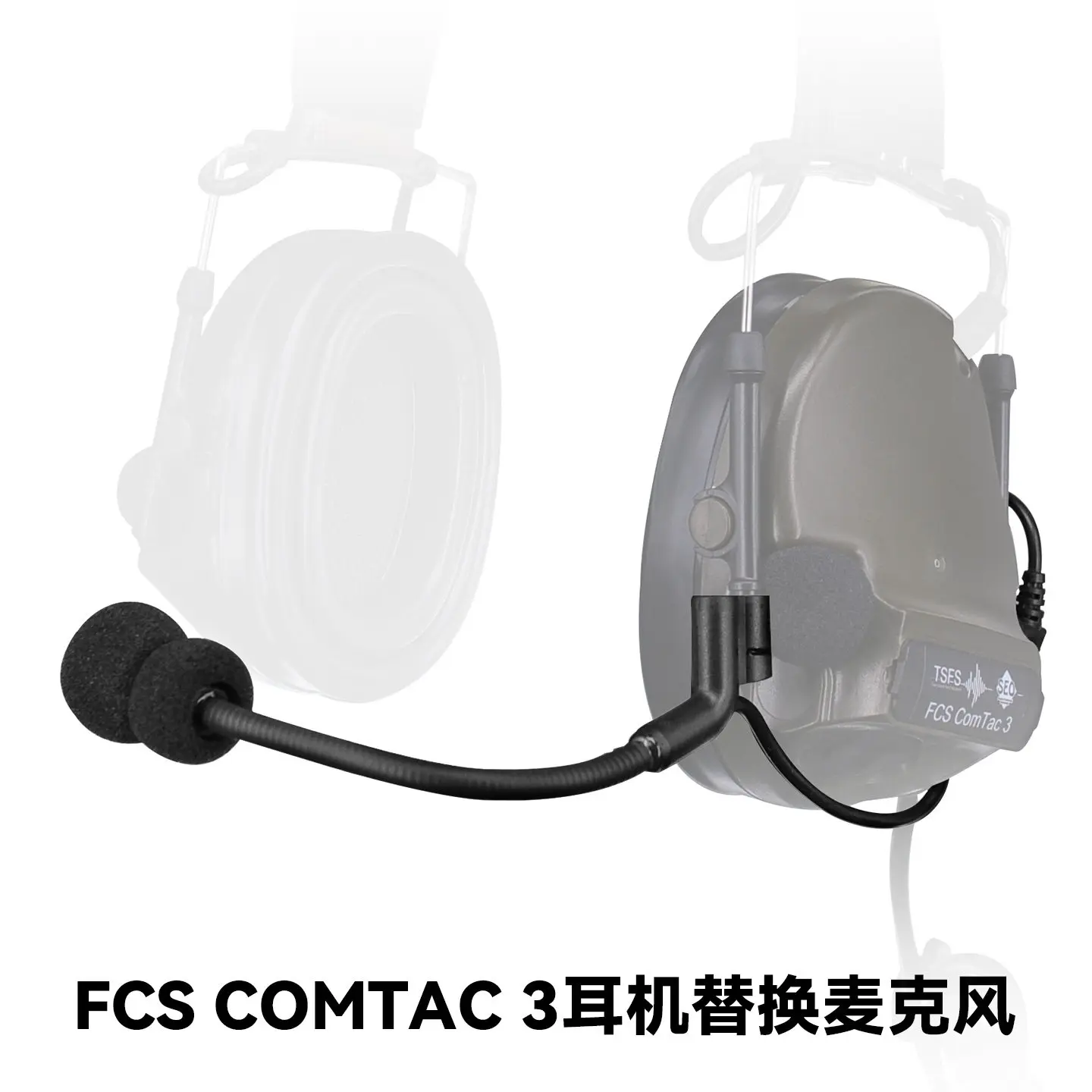 Auriculares tácticos micrófono y parches intercambiables para juegos - imagen 2