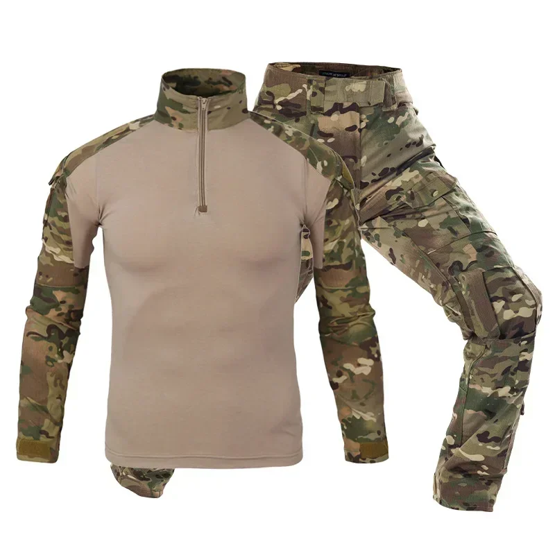 Trajes tácticos, trajes de uniforme Milita, camisas de caza de camuflaje, pantalones Cargo, conjuntos de ropa de caza de Paintball Airsoft, uniforme para exteriores - imagen 3
