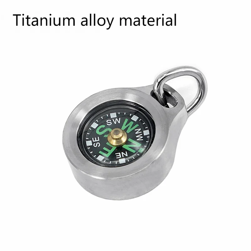 CooYoo-Mini brújula CPS1 de aleación de titanio/Cobre, aguja de señalización para exteriores, portátil, luminoso, impermeable - imagen 5
