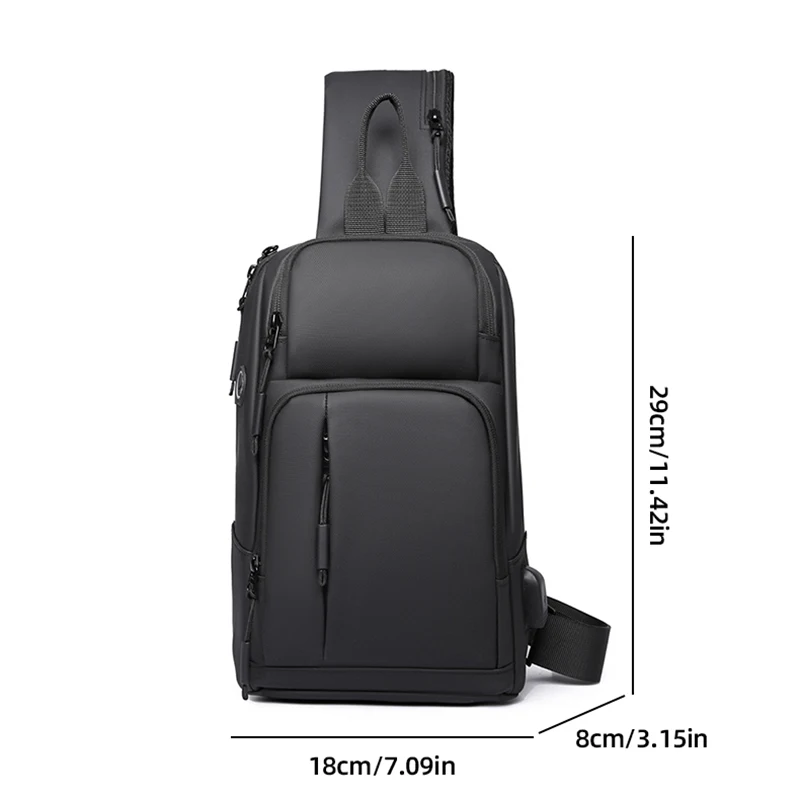 Bolso de pecho para hombre, mochila para senderismo al aire libre, ciclismo, Camping, motocicleta, viaje, correr, senderismo, deportes, bolsos de hombro tipo bandolera para mujer - imagen 3