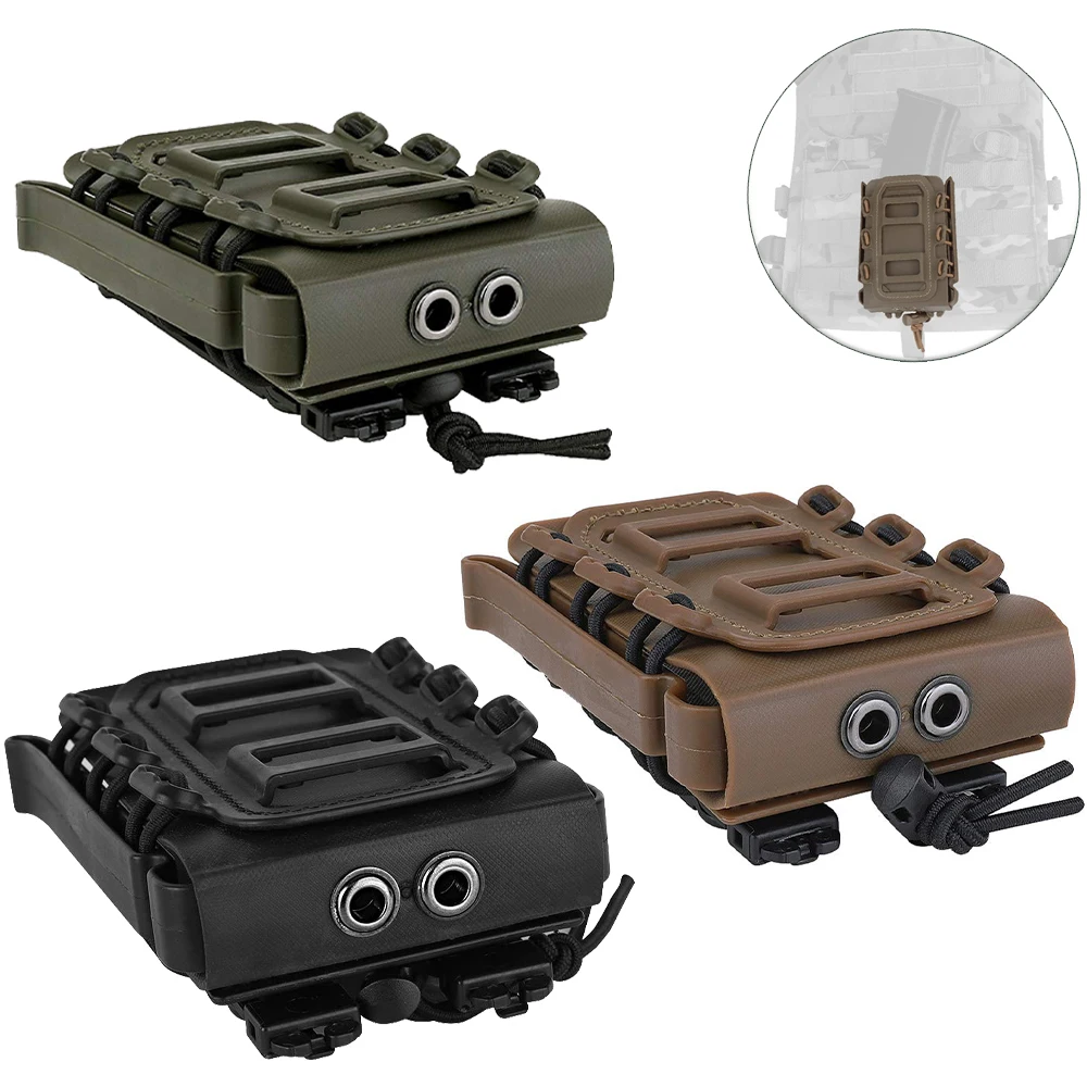 Portacargador táctico MOLLE universal para fusil y pistola