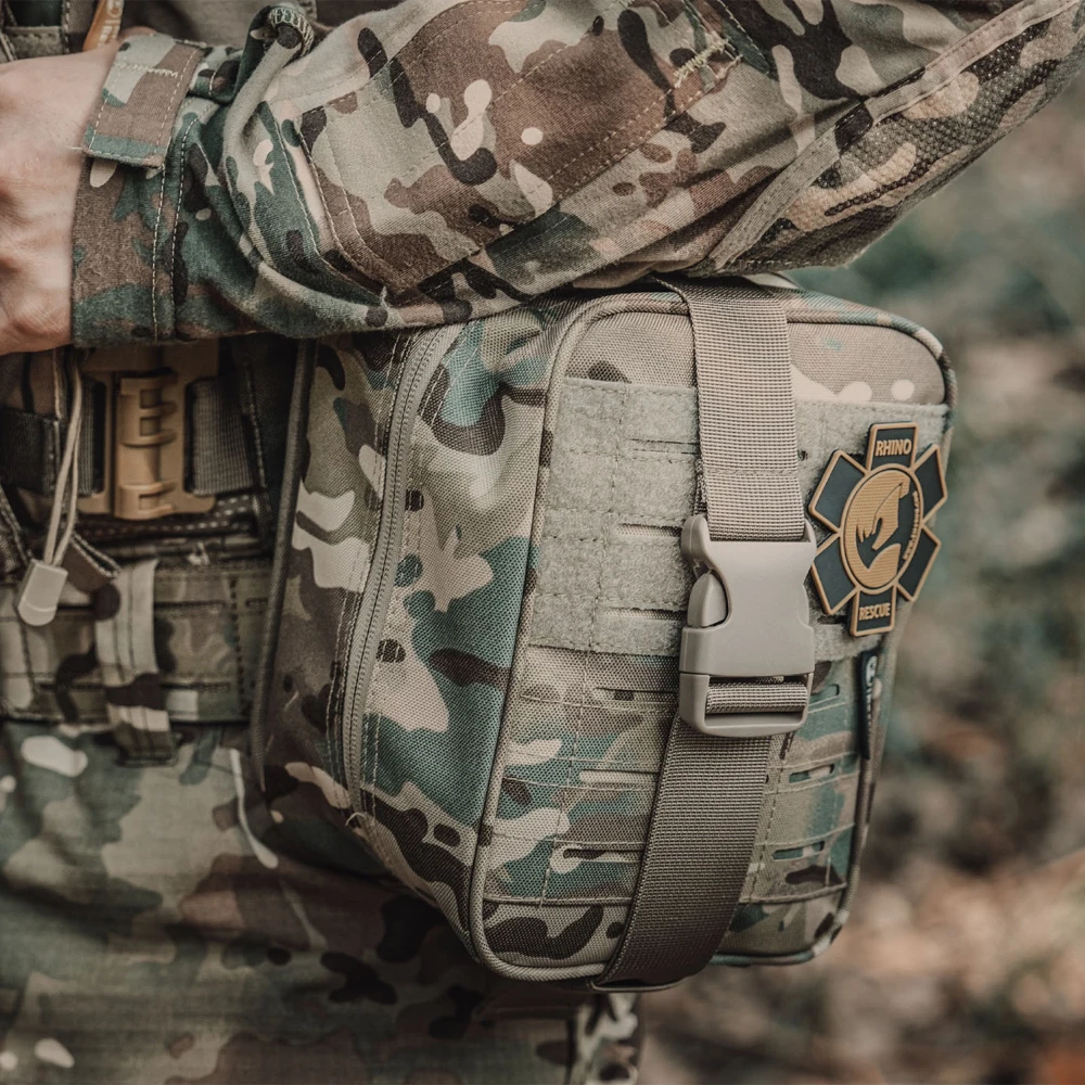 RHINO RESCUE-SE IFAK Botiquín de primeros auxilios para traumatismos, bolsa médica táctica para viajes en casa en coche, senderismo y acampada, equipo de supervivencia de emergencia - imagen 4