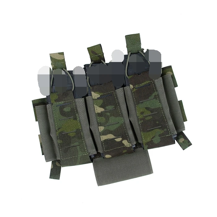 Chaleco de TMC3637-MTP/estilizado, triplete de panel frontal adhesivo dedicado, bolsa de clip 5,56, Multicam tropical