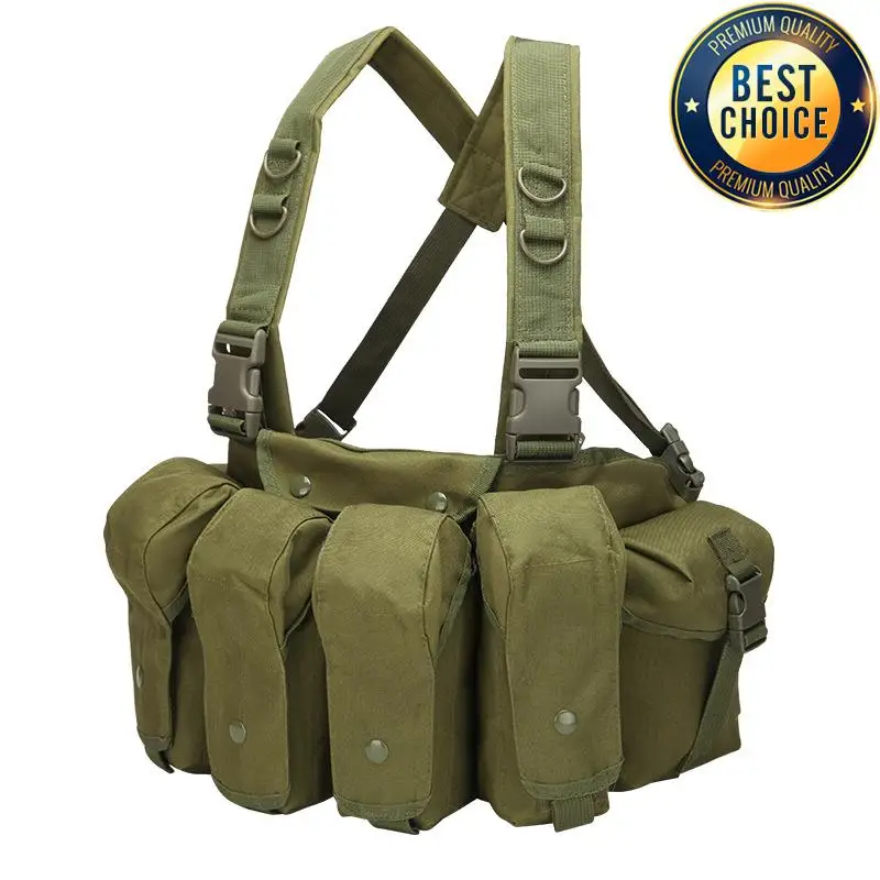 Chaleco táctico MOLLE CS, equipo de entrenamiento, chaleco de pecho de caza, chaleco de seguridad de liberación rápida AK con bolsillo para el vientre, equipo de caza - imagen 2