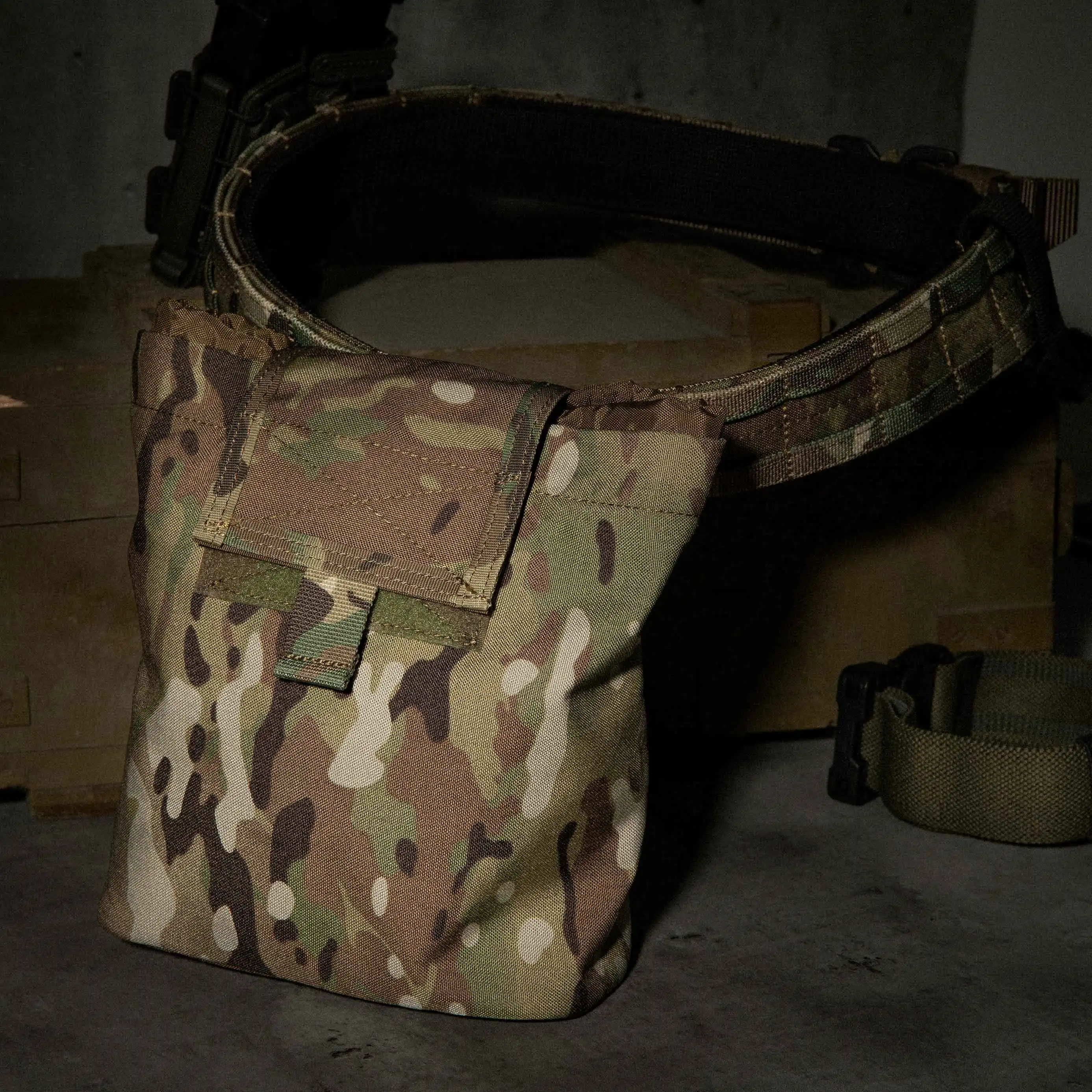 KRYDEX-bolsa táctica MOLLE plegable, bolsa de basura para recuperación de revistas, accesorios de herramientas de caza compactos enrollables, bolsa de utilidad de cintura - imagen 3