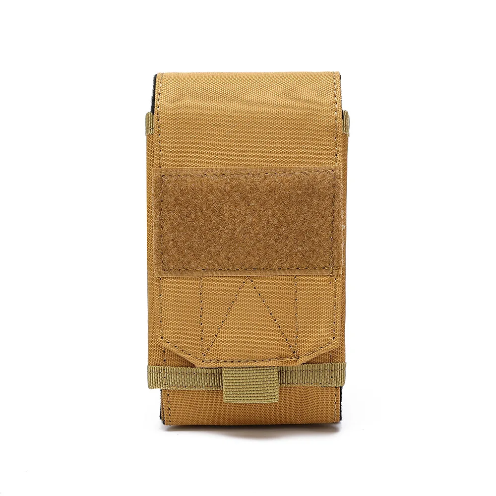 Bolsa para teléfono de cintura de 7 pulgadas de una sola capa/doble capa, bolsa para teléfono móvil doble Molle Sytsem, bolsa para cigarrillos al aire libre, bolsa de herramientas para exteriores - imagen 5