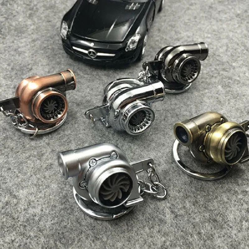 Nuevo silbato sonido Turbo llavero turbina giratoria llavero con anilla llavero