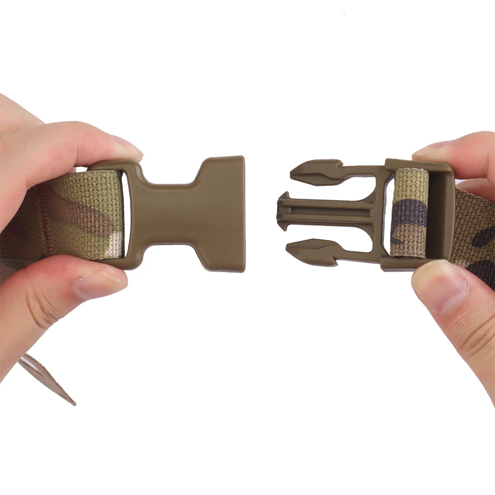 Placa de cinturón táctico Molle para bolso de hombro, Panel adaptador de riñonera, bolsa para revistas, equipo de aparejo de pecho de caza Modular MOLLE - imagen 5