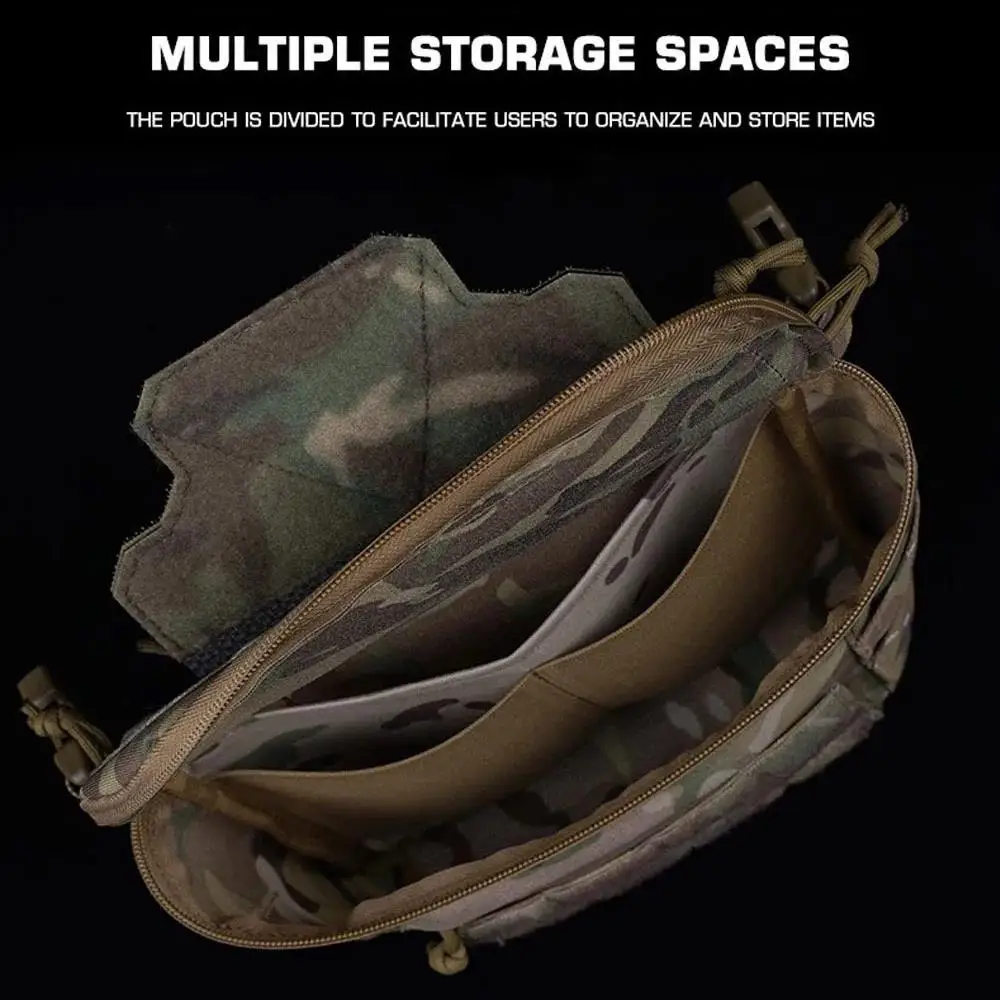 Bolsa colgante Abdominal táctica MOLLE, chaleco de caza, portador de placa V2, kits médicos de emergencia portátiles, tiro Airsoft - imagen 4