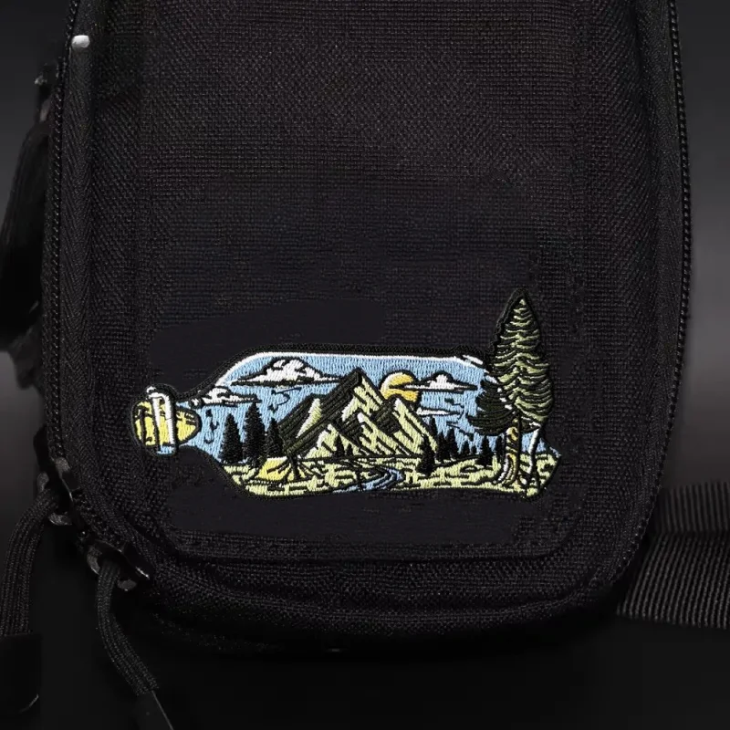 Parche táctico de bosque de montaña, insignia de moral militar, gancho bordado y bucle, mochila, ropa, pegatina decorativa, brazalete