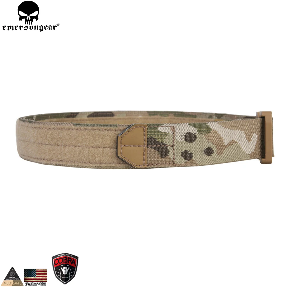 Emersongear-Cinturón táctico de 1,5 pulgadas, cinturón de tirador con gancho y bucle, cinturón táctico de camuflaje múltiple de nailon para caza Emerson EM9301 - imagen 4