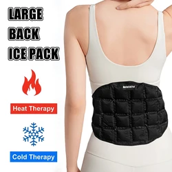Envolturas de hielo lumbar, diseño de rejilla múltiple, envolturas de enfriamiento para el cuello, compresa fría para lesiones, paquete de calor reutilizable para recuperación de cirugía